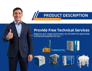 Soplador Roots de 50 kW con tres impulsores, soplador industrial de desplazamiento positivo para transporte neumático de productos químicos y cemento - Product Image 4