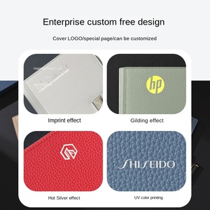 Kinh Doanh <span class=keywords><strong>A5</strong></span> bìa cứng da máy tính xách tay chủ đề may ràng buộc phiên bản quà tặng với túi lưu trữ Tạp Chí và in logo tùy chỉnh - Product Image 5