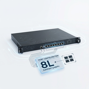 ฮาร์ดแวร์ไฟร์วอลล์ 1U Rack IDC Edge Access 8 พอร์ต 2.5G <span class=keywords><strong>LAN</strong></span> 8700K 9900K ความถี่สูง รองรับโลโก้สั่งทำได้  <span class=keywords><strong>BIOS</strong></span> สำหรับห้องเซิร์ฟเวอร์  ระบบรักษาความปลอดภัยเครือข่าย - Product Image 2