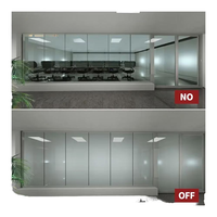 Protection solaire Film de fenêtre magique Verre intelligent Électrique Confidentialité Opaque Transparent Commutable Cristal liquide PET Noir Blanc