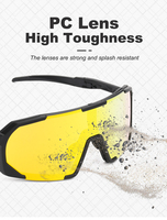 Lunettes de soleil de sport à monture magnétique TR90 avec logo personnalisé Lunettes de soleil de course polarisées intégrées anti-UV pour cyclisme sur route