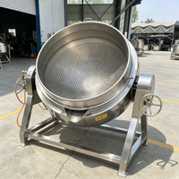 50L-1000L RVS stoom-, gas- en elektrische gejackete ketel met roerder, industriële machine voor het koken, mengen en maken van jam, saus en snoep