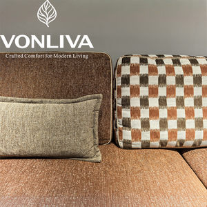 Ensemble de canapés en chenille Vonliva, <span class=keywords><strong>2</strong></span> <span class=keywords><strong>places</strong></span>, emballé sous vide, <span class=keywords><strong>canapé</strong></span> de salon, <span class=keywords><strong>canapé</strong></span> en mousse sans cadre compressé - Product Image 4