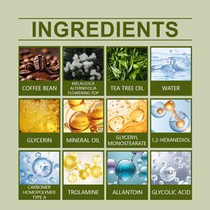 Crème pour le visage <span class=keywords><strong>anti</strong></span>-acné efficace et rapide pour les soins du visage Essence de café arbre à thé pour l'élimination des imperfections Collagène enrichi - Product Image 3