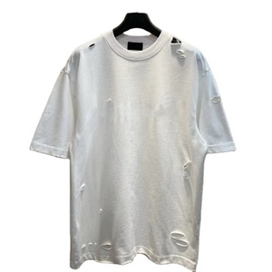 T-shirt personnalisé de haute qualité à épaules tombantes, effet vieilli, tricoté, 100% coton, noir délavé à l'acide, épais, coupe oversize, style Hip Hop, livraison rapide - Product Image 6