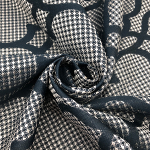 Rideaux et cantonnières à motif marocain personnalisé de luxe Rideau de fenêtre de salon ou de chambre Rideaux noirs occultants en tissu jacquard - Product Image 3
