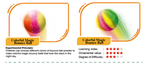 Boules d'escalade colorées pour enfants, jouet éducatif, kit de jeu contenant des météores, lumineux, clignotant, jeu d'éducation scientifique, Diy, pour tout-petits - Product Image 3