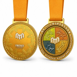 Medalla de Maratón Personalizada Yichende, Aleación de Zinc, Diseño Giratorio Esmaltado, Premios para Torneos, Regalo Empresarial - Product Image 2