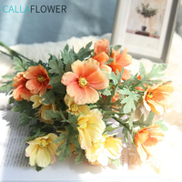 Buatan Kain Cosmos Coreopsis Bunga Hias Dekorasi Interior Rumah