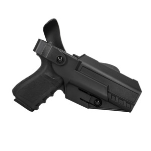 Level 3 Polyester <strong>Holster</strong> for G19/17/19X Gen 1-5 G23/32/G 45/44 Gen1-4 Adjustable OWB Paddle Auto Lock Thumb Release - Product Image 3