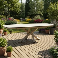 Juego de Mesa de Comedor Extensible y Plegable de Travertino, Estilo Moderno y Minimalista, Patas de Metal Ecológicas de Estilo Nórdico/Industrial, 10 Plazas