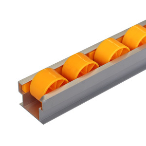 Transportador de gravedad de rodillos de riel de flujo de pista de rodillos con ruedas de plástico (longitud por personalización) - Product Image 6
