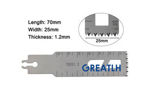 Lâminas de Serra Óssea de Aço Inoxidável para Instrumentos Veterinários, Lâminas Ortopédicas Stryker, Lâmina de Serra Oscilante Elétrica - Product Image 4