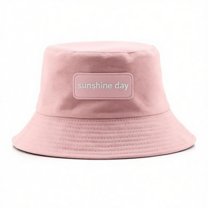 Wholesale OEM Custom Leather Patch Logo Adjustable Unisex Bucket Hat Design Denim Summer Beach Cycling Streetwear Travel - Product Image 5