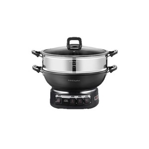 Royalstar Electric Hot Pot 30x30x32cm Multi Functional Stainless Steel Steamer Cooker For Household Use - Product Image 2
