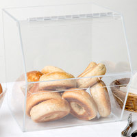 Conteneurs alimentaires en acrylique transparents et personnalisés, boîte de stockage du pain, de bonbons, de donuts