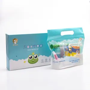 Kit de brosse à dents de brosse à dents de marque privée recyclable pour enfants en gros