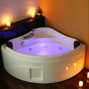 Jacuzi banheira setor, canto banheira superfície sólida, funcional acrílico hidromassagem spa massagem banheira