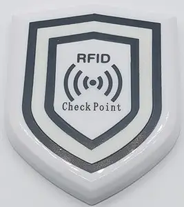 Tag titik pemeriksaan RFID penjaga keamanan, berbentuk perisai cahaya dalam gelap