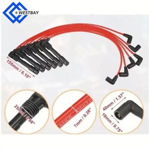 Cavo Candela Originale da 7mm Adatto per Volkswagen <span class=keywords><strong>Passat</strong></span> V6 <span class=keywords><strong>2.8</strong></span> Litri 078905531b - Product Image 3