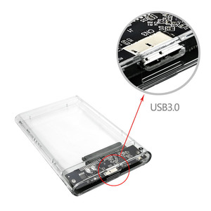 ShuoLe 2.5 Inch Sata Usb3.0 Hard Drive <b>Enclosure</b> Transparent <b>Plastic</b> Case For Ssd Hdd Mobile Storage - Product Image 3