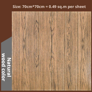 Vinilo Decorativo 3D con Diseño de Madera para Cocina/Sala de Estar, Adhesivo, Impermeable, Decoración del Hogar - Product Image 4