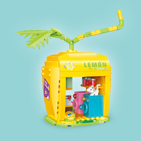 COGO Lot de 257 blocs de construction créatifs en plastique pour maison fruitière, jeu éducatif pour enfants