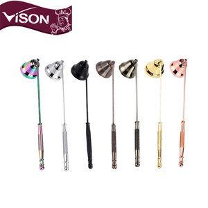 C014 color oro di alta qualità in acciaio inox stoppino forbice senza fumo candela Snuffer Snuffer vendita calda fragranza accessori - Product Image 1