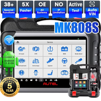 Autel MaxiCOM MK808S Scanner de diagnostic bidirectionnel OBD2 avec écran tactile 7 pouces, outil de diagnostic automobile multilingue