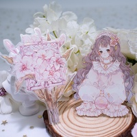 Fournitures de journalisation personnalisées OEM, ensemble d'autocollants en PET avec estampage à chaud transparent pour scrapbooking DIY