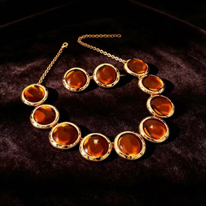 Nouveautés 2026 : Parures de bijoux transparentes en acrylique tendance, élégantes et modernes pour femmes - Product Image 2