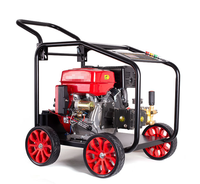 Nouvelle machine de nettoyage à jet d'eau haute pression, 250 bars, 15 L, type chariot, moteur à essence Lifan 15 CV, démarrage électrique, économe en énergie