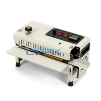 Machine de scellage de sachets de thé en continu horizontal semi-automatique de petite feuille