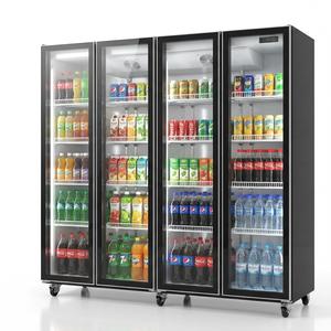 Frigorifero Verticale Commerciale a 3 Porte con Ventilazione Forzata e Illuminazione LED per Esposizione Bevande in Negozi di Alimentari - Product Image 2