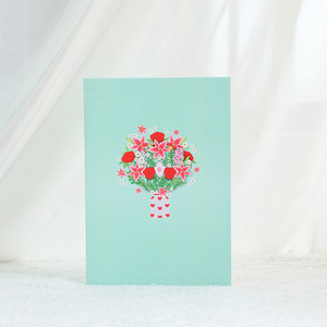 Biglietto d'<span class=keywords><strong>Auguri</strong></span> Pop-up 3D con Bouquet <span class=keywords><strong>di</strong></span> Gigli Colorati, Disponibile in Stock, per Anniversario e Festa della Mamma - Product Image 5