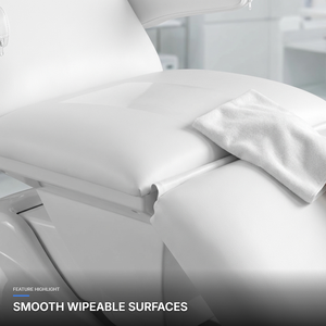 Tempat Tidur Pijat Berkualitas Tinggi Harga Terbaik, Tempat Tidur Kecantikan Elektrik, Meja Perawatan Wajah, Ranjang Spa, 2 Motor, Tempat Tidur Salon yang Dapat Direbahkan - Product Image 5