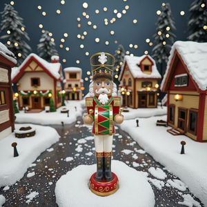 Casse-Noisette Traditionnel <span class=keywords><strong>de</strong></span> Noël Musical Taille Réelle Personnalisé avec Lumières Led et Tambour Décoration <span class=keywords><strong>de</strong></span> Soldat Casse-Noisette <span class=keywords><strong>de</strong></span> Noël - Product Image 3