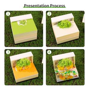 2025 New <strong>Custom</strong> 3D Memo <strong>Pad</strong> Creative Desktop Decor with Acrylic Case Color Paper Lighted Notepad Loose Leaf Feature Gift Idea - Product Image 4