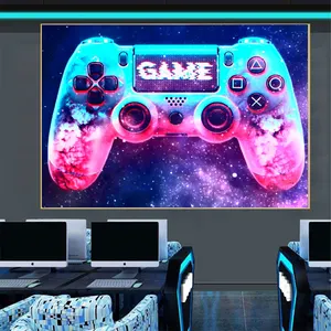 Canvas Schilderij Gaming Handvat Play Station Muur Art Game Controller Poster Print Foto Voor Woonkamer Interieur Home Decor