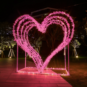 Romántico Túnel de corazón LED-Arco de pasarela iluminado para eventos - Product Image 3