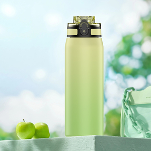 2024 Gradient Color Powder Coated 1000ml Water Bottle Custom Double Insulation Direct Drinking Cap One Stainless Steel Tumbler - Product Image 5