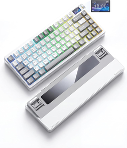 Meilleure Vente <span class=keywords><strong>Clavier</strong></span> Mécanique <span class=keywords><strong>Sans</strong></span> <span class=keywords><strong>Fil</strong></span> AULA NOVA75 Batterie 8000mAh Écran Intelligent TFT 75% Gasket Mount Tri-Mode RGB Hot Swappable - Product Image 1