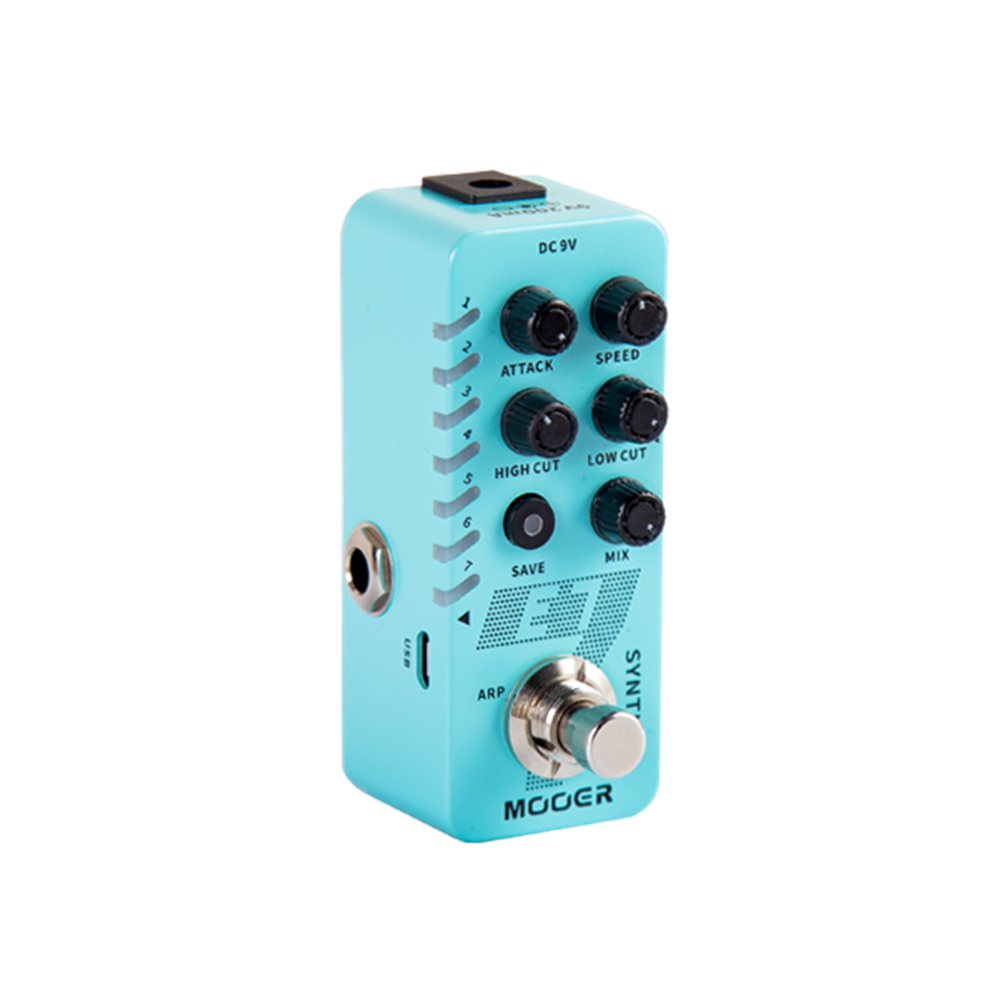 MOOER E7 Polyphone Synth - 7 Synthesizer Tones & Arpeggiator