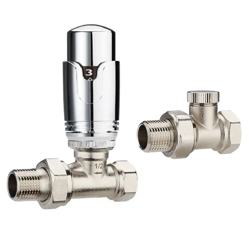 Полностью хромированные trv-образная головка с контролем температуры, Термостатические радиаторные клапаны (TRV)