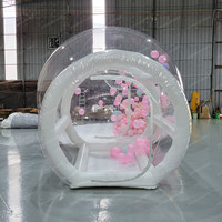Dôme gonflable publicitaire transparent pour artiste, tente bulle gonflable