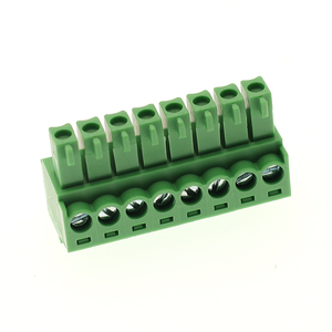 Bloque de terminales enchufable de orificio <span class=keywords><strong>Yulian</strong></span> de 3,81/, conector macho/hembra, PCB, Material ignífugo, verde predeterminado, puede emitir - Product Image 5