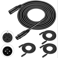 Connecteur de câble XLR mâle à femelle 2 broches 5 broches 3 broches Câble de signal DMX pour microphone 1m 3m 6m 12m 20m