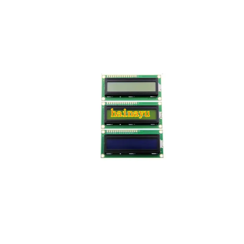 Puce électronique intégrée, livraison rapide, écran bleu LCD/module adaptateur d'écran vert jaune LCD1602