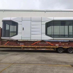 Unité de camping de luxe à ossature <span class=keywords><strong>en</strong></span> acier modulaire, <span class=keywords><strong>kit</strong></span> d'hôtel Airbnb, livraison <span class=keywords><strong>clé</strong></span> <span class=keywords><strong>en</strong></span> <span class=keywords><strong>main</strong></span>, capsule spatiale préfabriquée intelligente, <span class=keywords><strong>maison</strong></span> familiale - Product Image 4