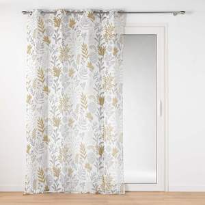 Cortina de ojal estampada SUZANNE, color arena, 140x280cm, amarilla - Product Image 1